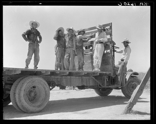 Off for the melon fields (Mexican labor). Imperial Valley, California