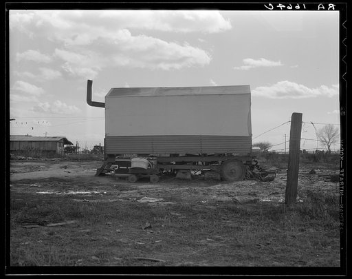 Dust bowl refugees living in camps in California