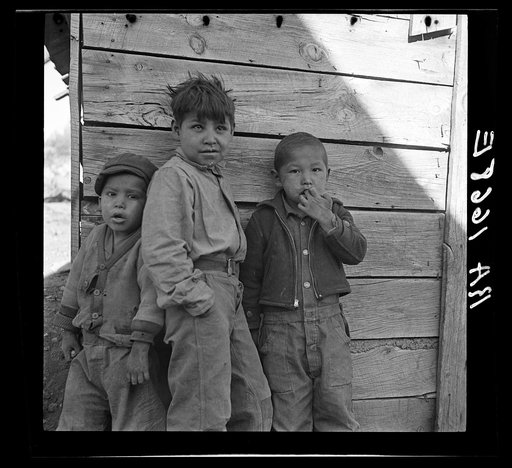 Indian children. Mescalero Reservation, New Mexico