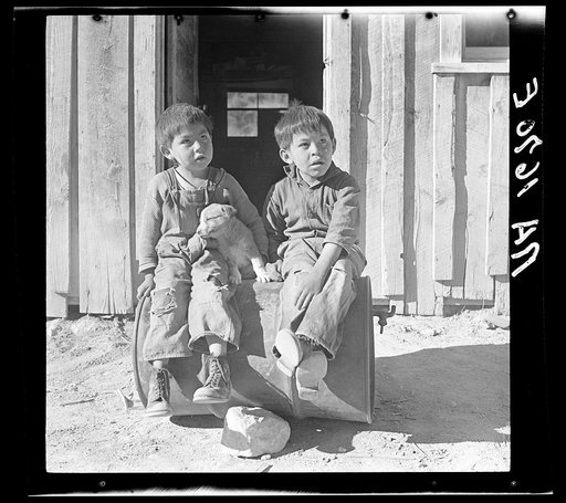 Indian children. Mescalero Reservation, New Mexico