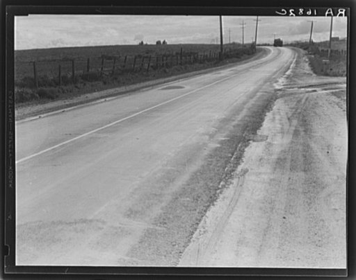 U.S. Highway 101 which runs the full length of California, a main artery on which all travel. California, near King City