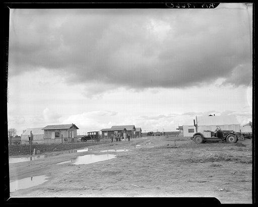 Street and homes in "Little Oklahoma," California