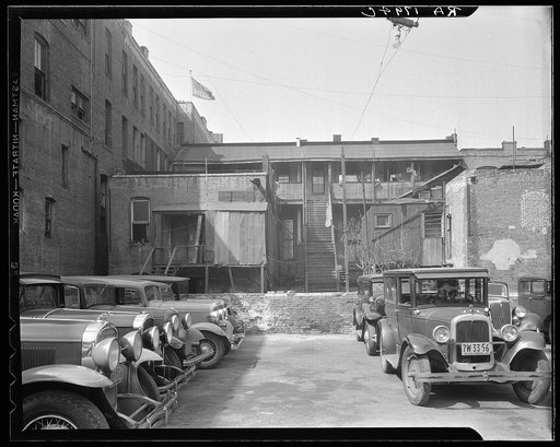 Mexican quarter of Los Angeles, California. Average rental eight dollars. Some houses have plumbing. See card 1799-C for detailed information