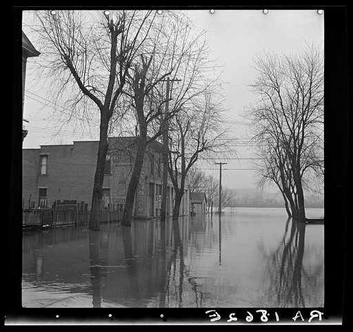 Part of the Ohio River in the streets of Ashland, Kentucky