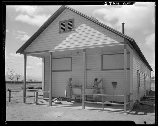Kern County migrant camp. California
