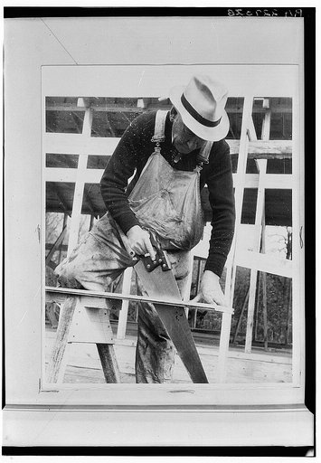 Carpenter at the Berwyn project, Maryland