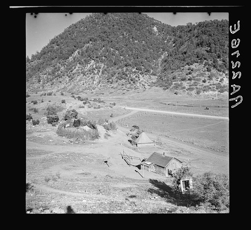 Some of houses and tents inhabited by the Indians. Mescalero Reservation, New Mexico
