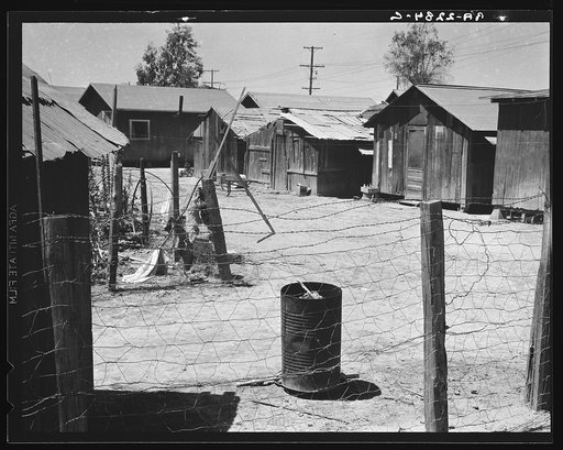 Homes of Mexican field laborers. Brawley, Imperial Valley, California