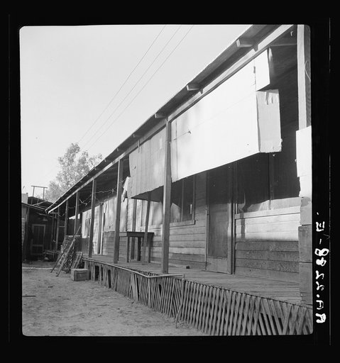 Housing for Mexican field laborers. Brawley, Imperial Valley, California
