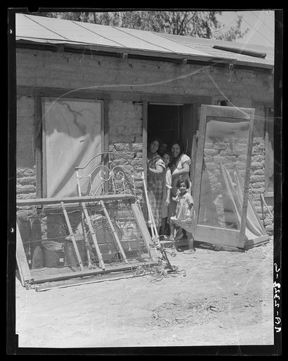 Mexican family. Brawley County, Imperial Valley, California