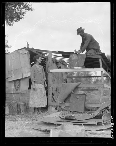 Dispossessed Arkansas farmers. Bakersfield, California