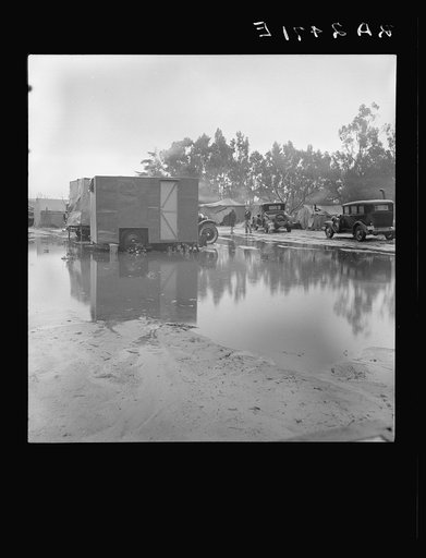Migrant camp, California