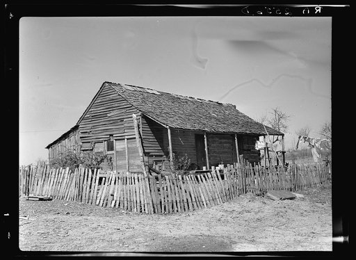 Farmhouse. Coalins Forest and Game Reservation, between Tennessee and Cumberland Rivers in Kentucky