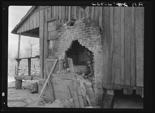 Section of house on Shelby Forest recreational demonstration project. Near Memphis, Tennessee