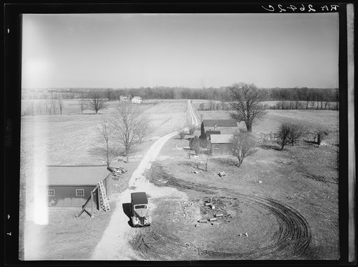 View from top of barn. Greenhills, Ohio (Proposed site of houses in background)