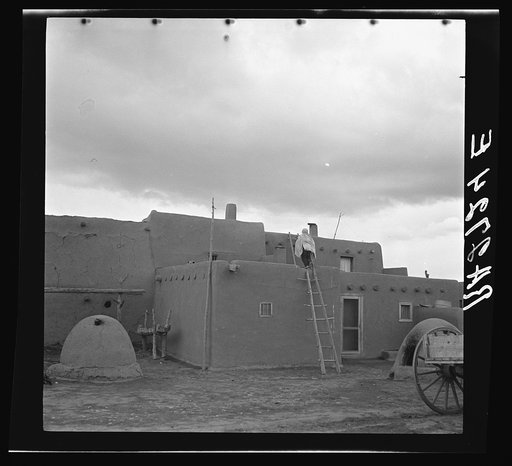 View of the pueblo of Taos, New Mexico