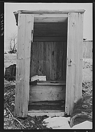 Privy near Rensselaer, New York. Albany County, New York