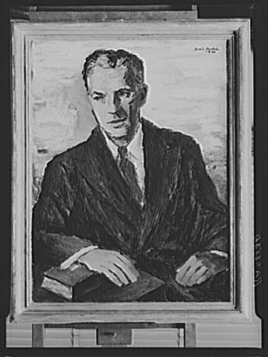 Oil painting of Administrator Tugwell by Boris Deutsch