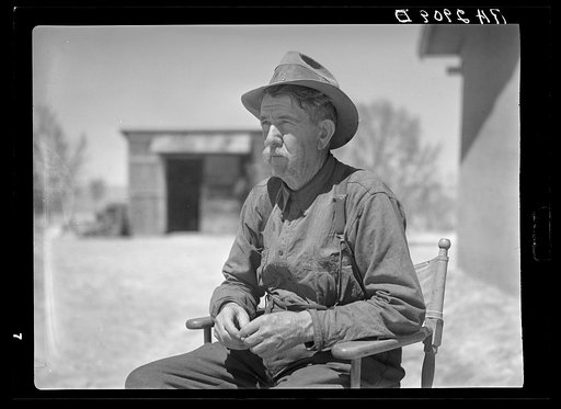 Man who once owned the land being used for the White Sands project. Otero County, New Mexico