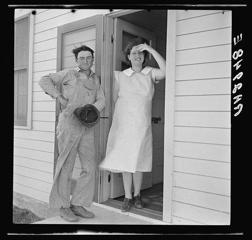 Resettled farmer and wife. Ropesville community, Hockley County, Texas