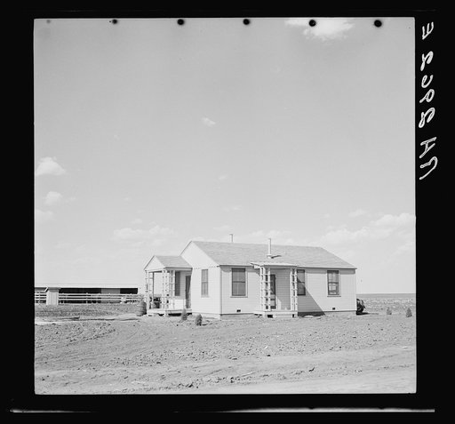 One of the thirty-three new houses. Ropesville rural community, Texas