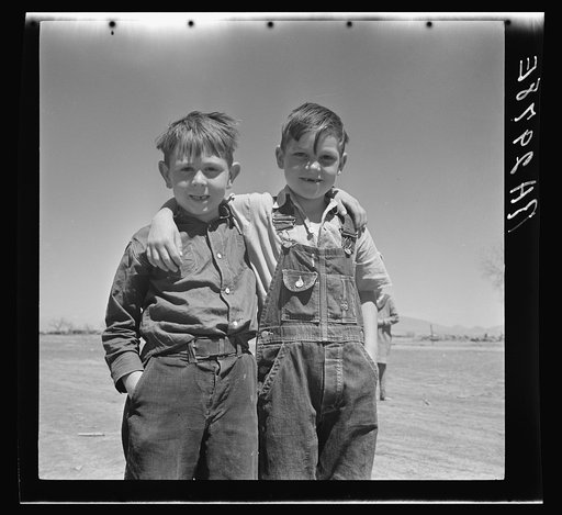 Sons of resettled farmers. Bosque Farms, New Mexico