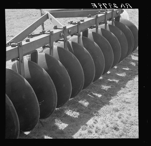 Part of new disking machine, Carson County, Texas