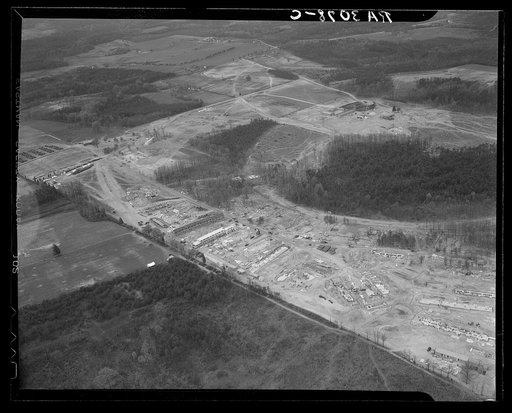 View of Greenbelt, Maryland, taken from Goodyear blimp