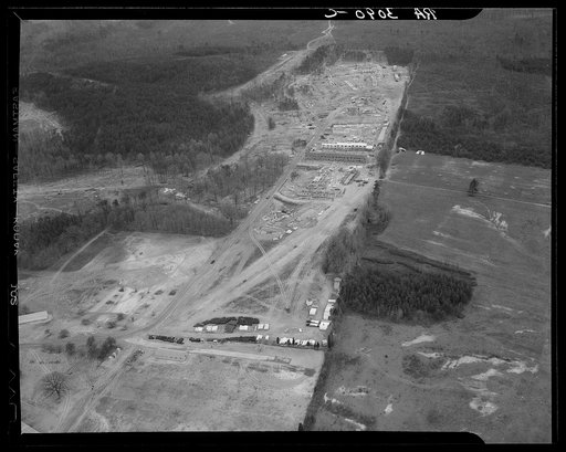Aerial view of Greenbelt, Maryland, taken from Goodyear blimp