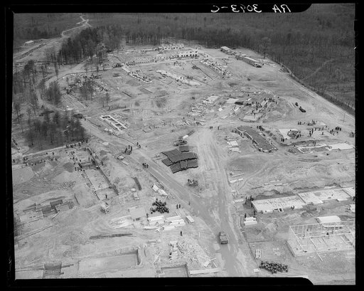 View of Greenbelt, Maryland, taken from the Goodyear blimp