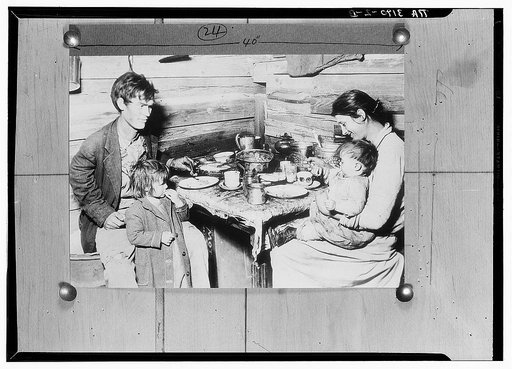 Red Cross picture of destitute family