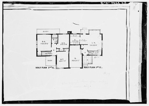 House plan. Green Brook project, New Jersey
