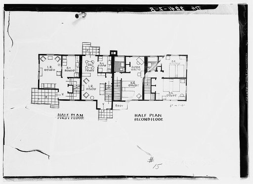 House plan. Green Brook project, New Jersey