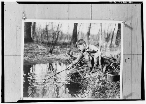 Boy fishing