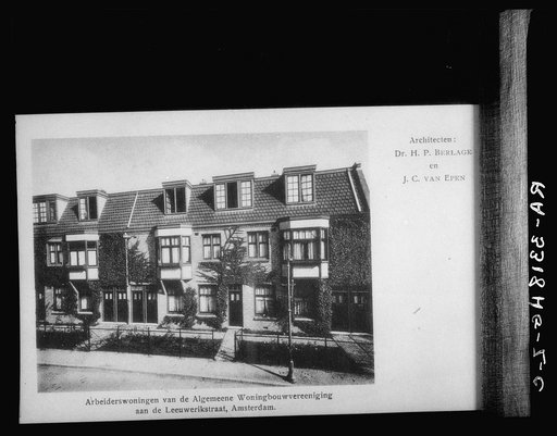 Amsterdam, Netherlands. Workers' houses of the General Housing Association (Algemeene Woningbouwvereeniging) on the Leeuwerikstraat
