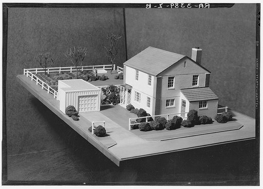 Model of house for Greendale project, Wisconsin