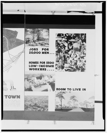 Panel of suburban exhibit