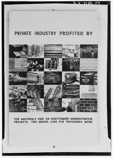 Soil and shelter exhibit. United States Resettlement Administration