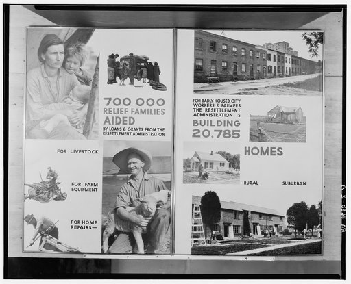 United States Resettlement Administration exhibit. City Club Building, Washington, D.C.