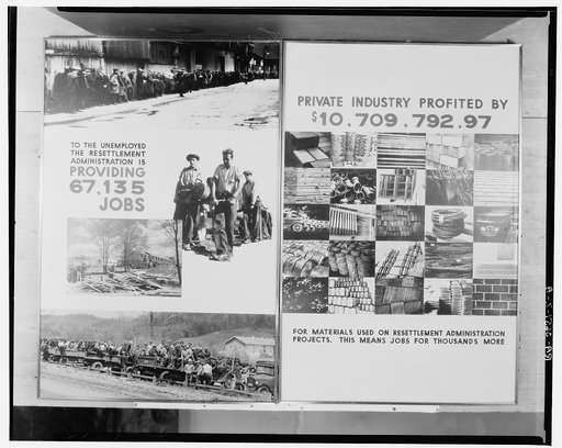 United States Resettlement Administration exhibit. City Club Building, Washington, D.C.
