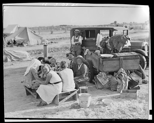 Potato harvesters. Kern County, California