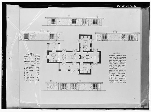 Plan for rammed earth house