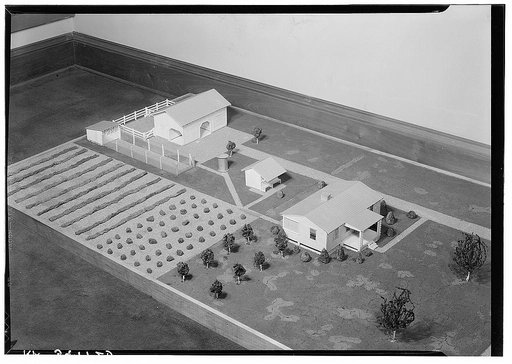 Low-cost housing model. Farm Security Administration