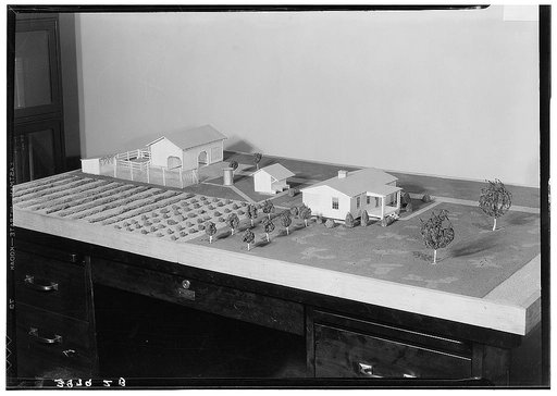 Low-cost housing model. Farm Security Administration