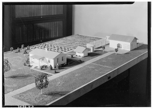 Low-cost housing model. Farm Security Administration