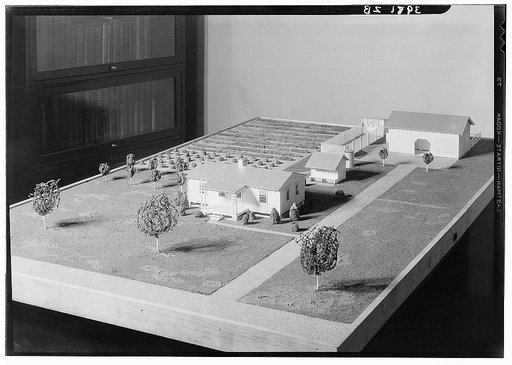 Low-cost housing model. Farm Security Administration