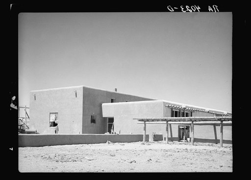 School under construction. Bosque Farms, New Mexico