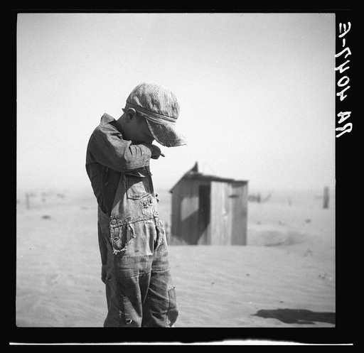 Dust is too much for this farmer's son in Cimarron County, Oklahoma