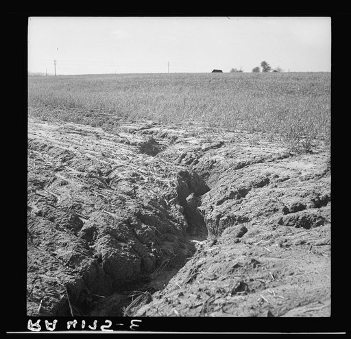 Erosion. Crawford County, Kansas