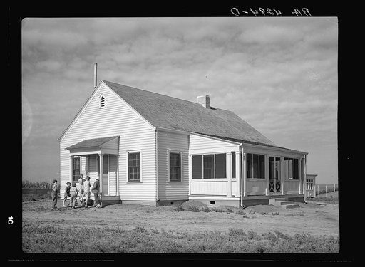 Community hall. Falls City Farmsteads, Nebraska